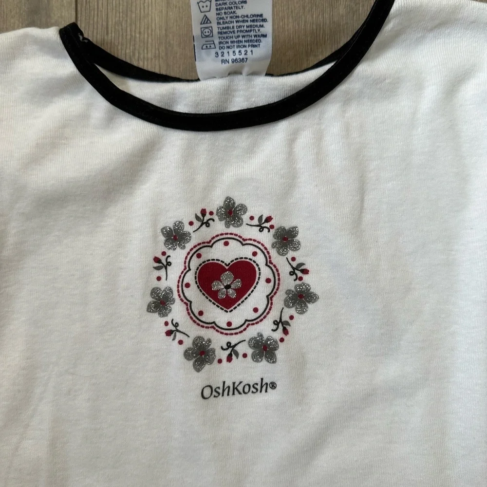 Vintage 90s/Y2K NEW OshKosh B'gosh Girl’s Graphic Long Sleeve Shirt